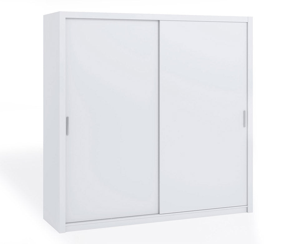 Kasim - Armadio guardaroba con ante scorrevoli moderno in legno cm 200x62x215h - vari colori