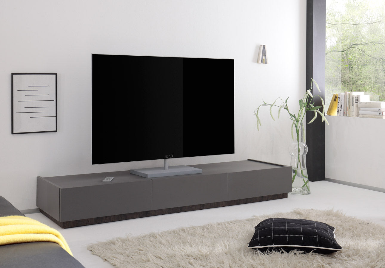 Refil - Base porta tv moderno 3 cassetti colore grigio cm 184x51x24h - vari colori