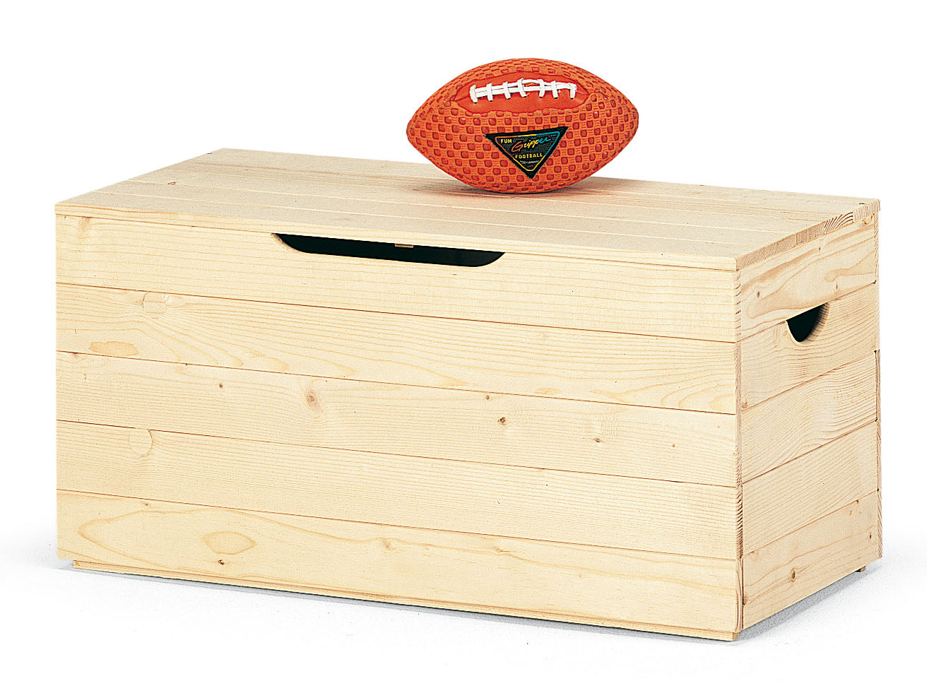 Cassapanca moderna in legno di pino con finitura grezza doppia chiusura rallentata cm 85x45x45h