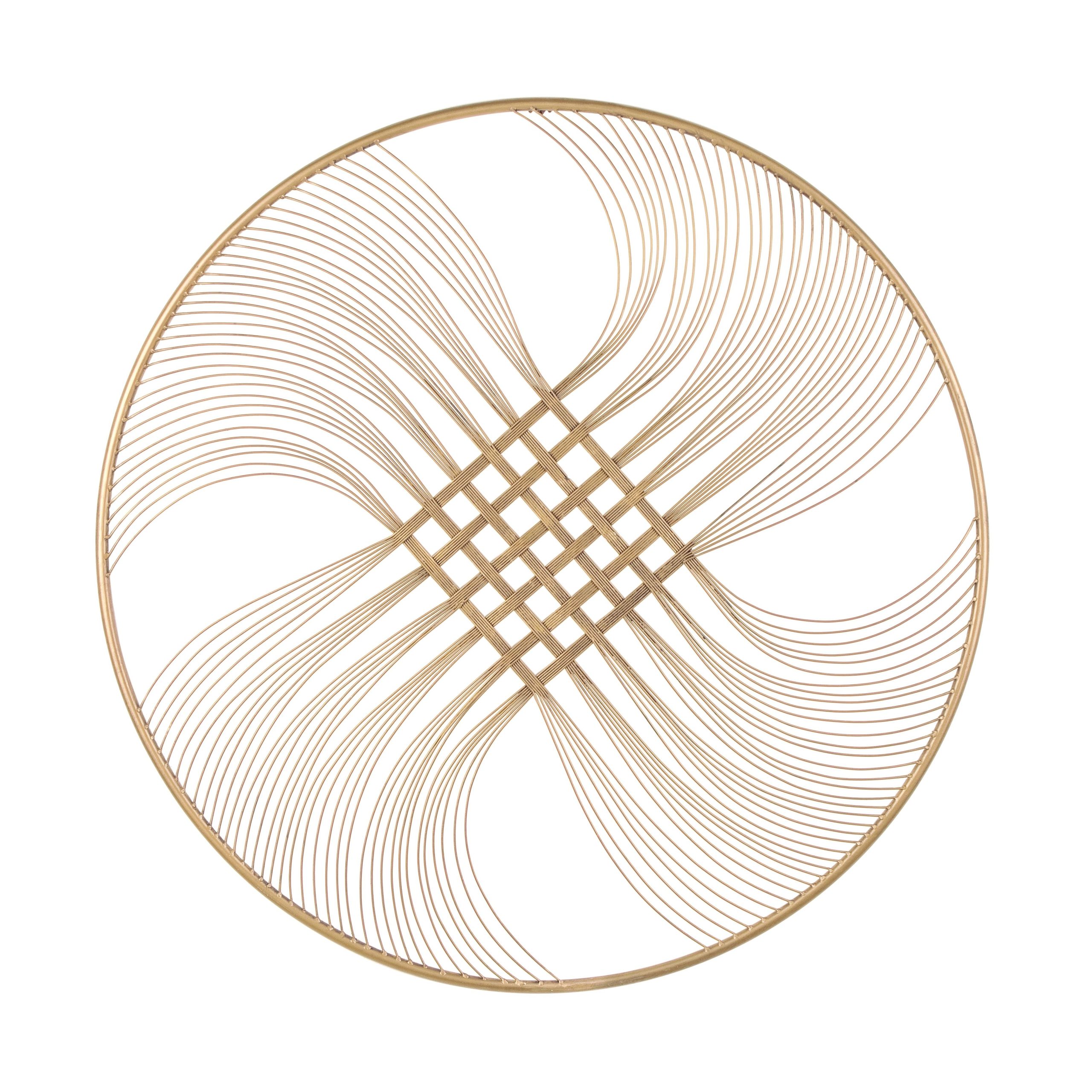 Zaira - Pannello da parete tondo contemporaneo per parete cm Ø 90x2 - vari colori