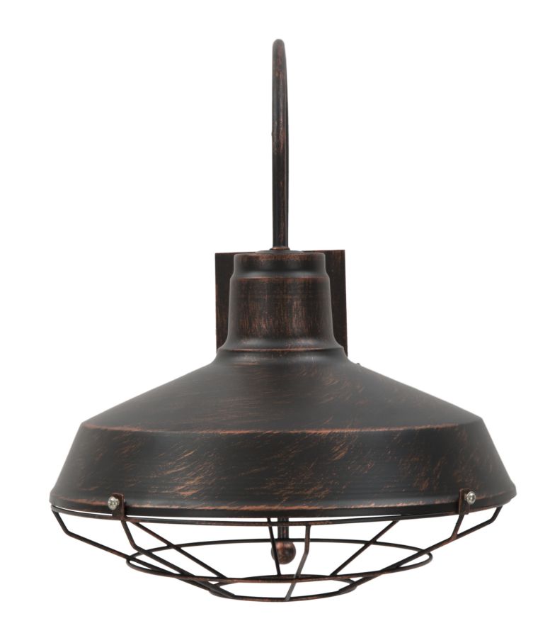 Applique da parete in ferro stile industriale cm 30x40x37h - immagine 2