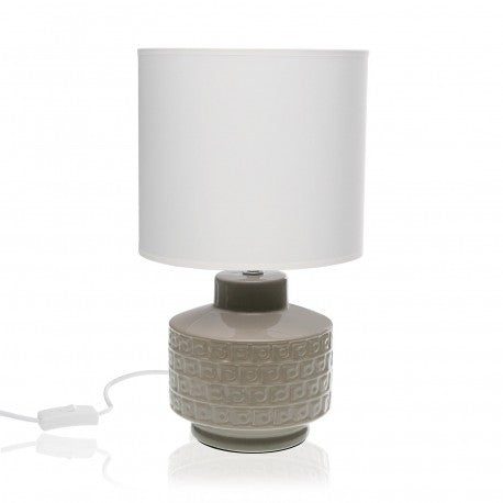 Set da 2 lampada da tavolo moderna in ceramica cm 22x22x39h - vari colori - immagine 2