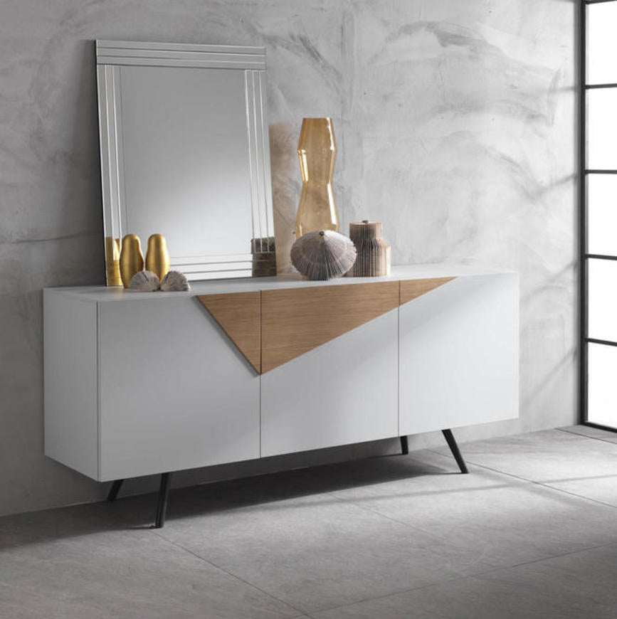 Madia design 3 ante moderna in legno cm 180x50x85h - vari colori - immagine 2