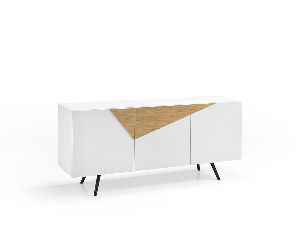 Madia design 3 ante moderna in legno cm 180x50x85h - vari colori