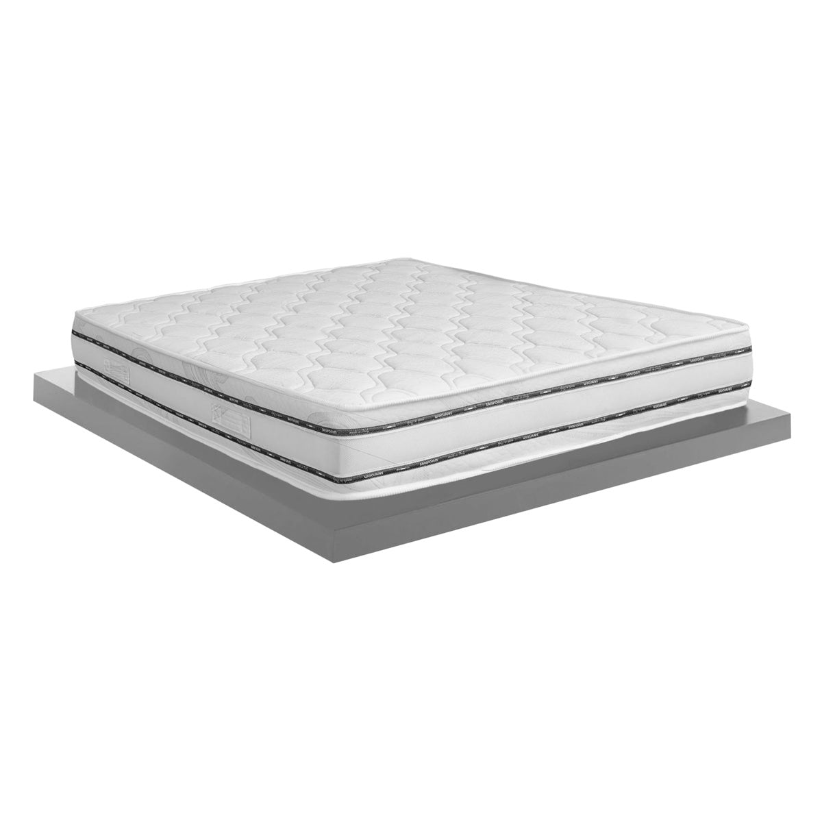 Materasso singolo tradizionale a molle con lastra Memory Gel cm 24h - varie misure