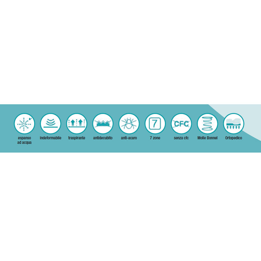 Materasso tradizionale a molle singolo ortopedico cm 20h - varie misure - immagine 2