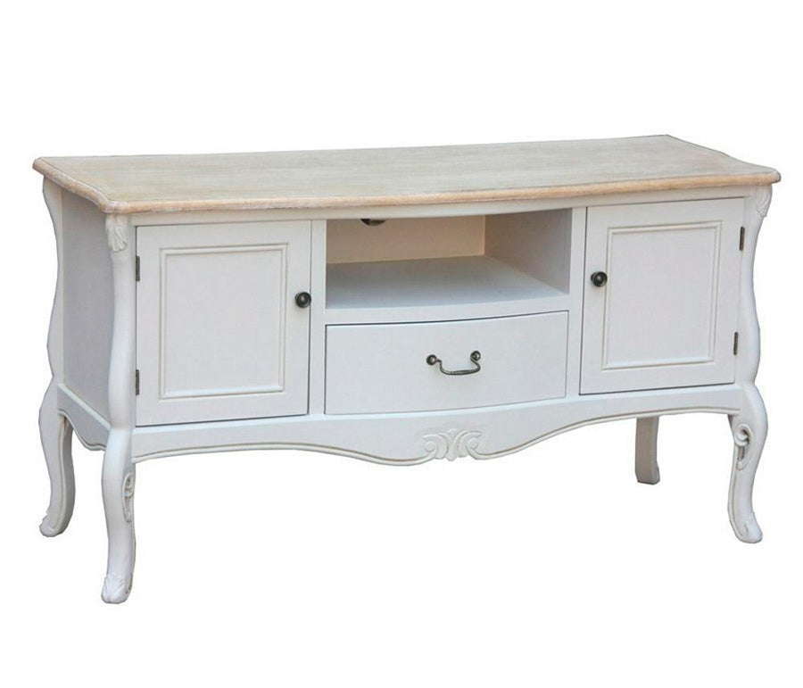 Mobile tv classico in legno con 2 ante e cassetto cm 120x45x66h