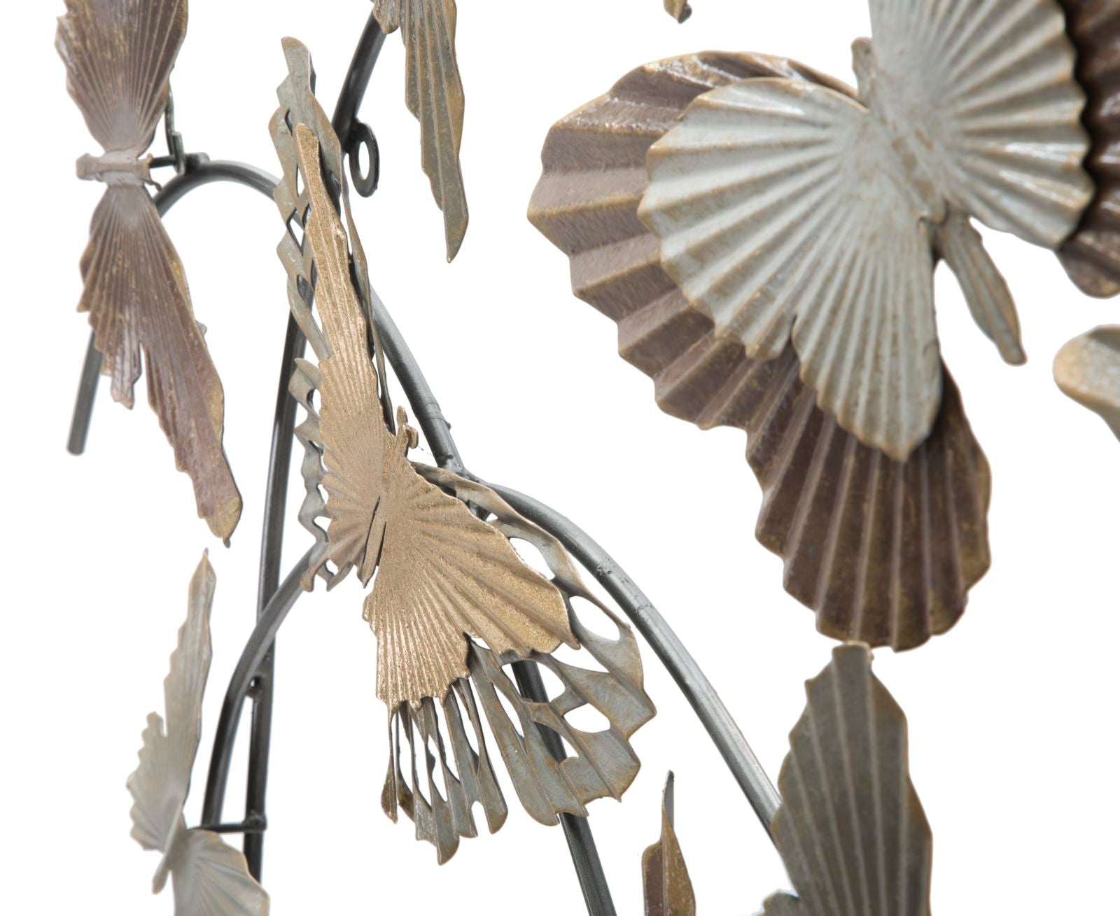 Pannello in metallo decorativo con farfalle per ingresso cm 118x3x52h - immagine 2