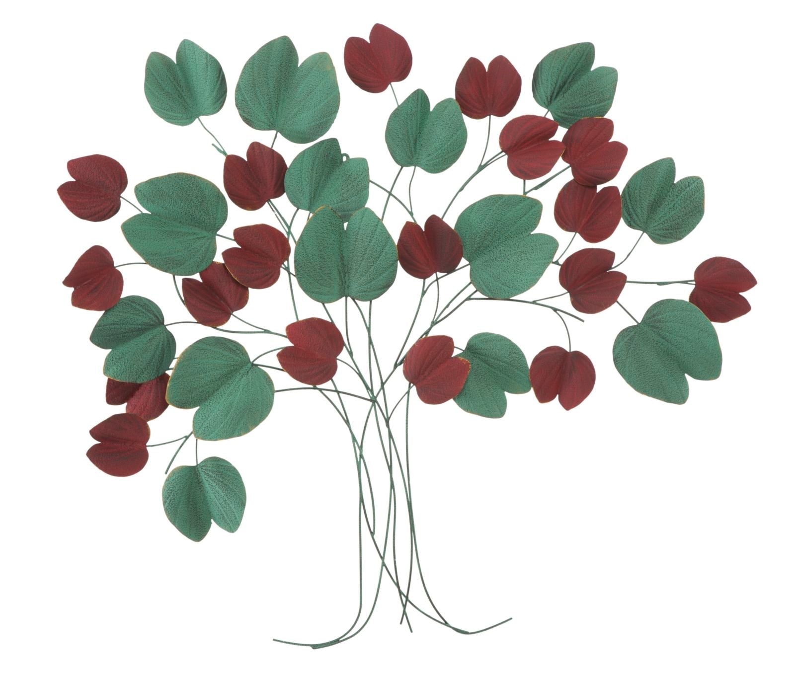 Pannello da parete decorativo modello albero in metallo 3D colorato cm 105x6x94h