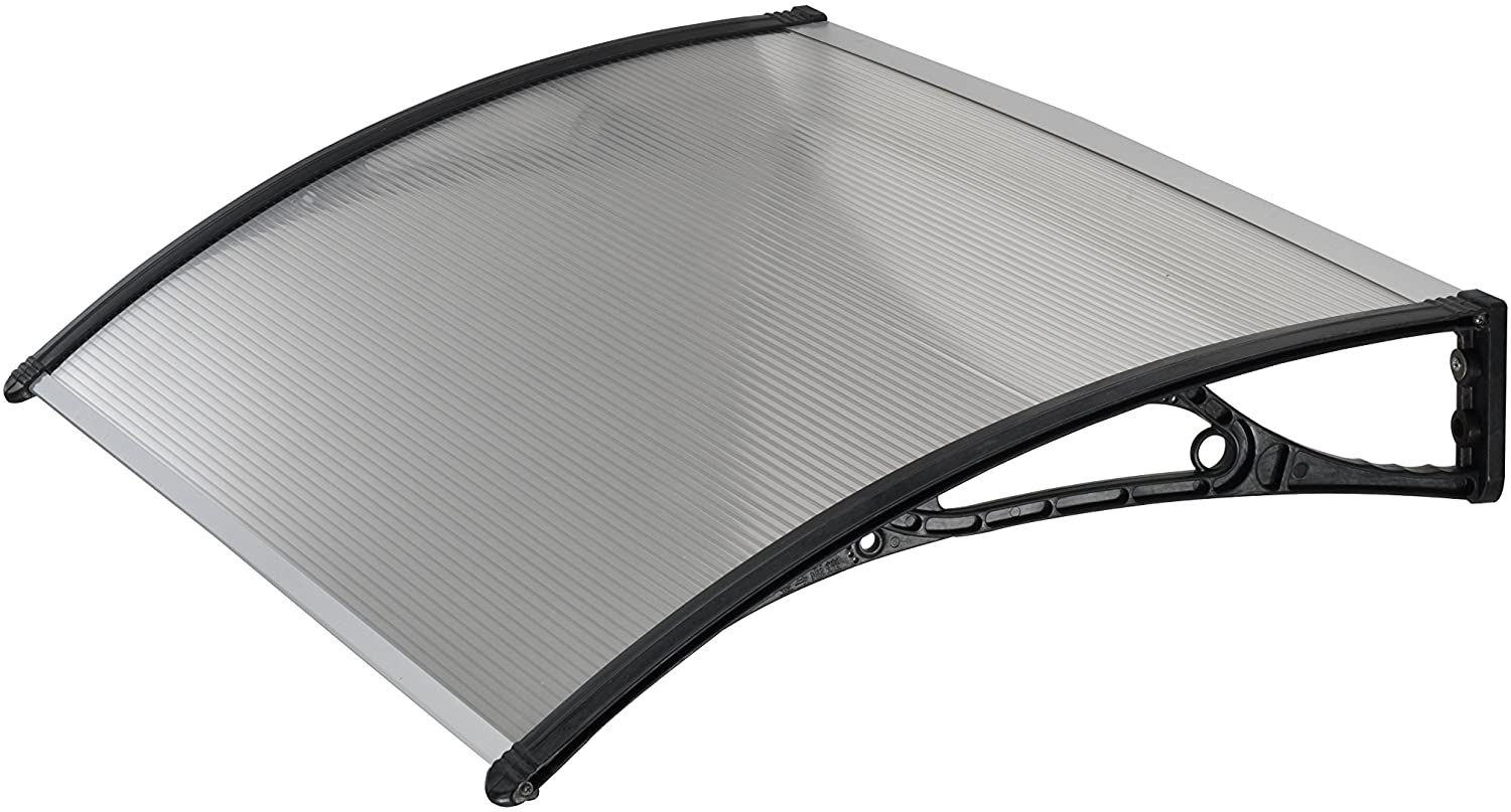 Pensilina da esterno in policarbonato alveolare trasparente - varie misure