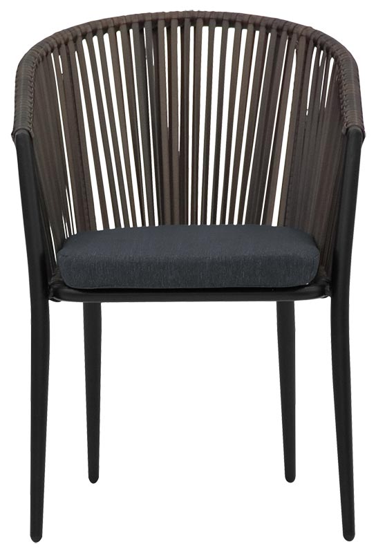 Set da 2 Poltroncina moderna struttura in alluminio cm 47x47x89h