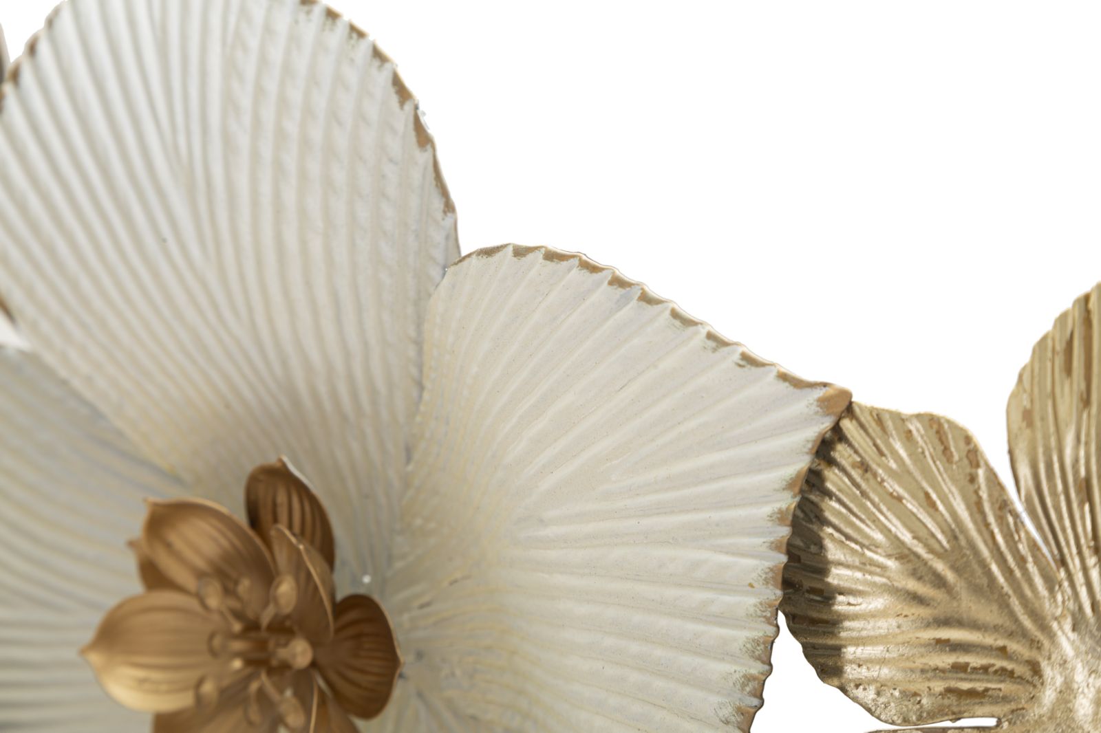 Pannello decorativo da interno in metallo sagomato 3D con fiori e foglie cm 134x7x69h - immagine 2