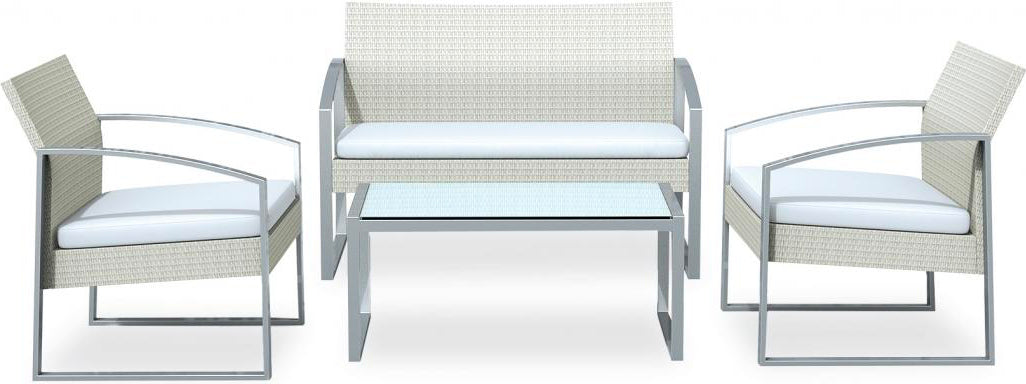 Salotto da esterno colore nero con poltrone divano e tavolo - vari colori - immagine 2