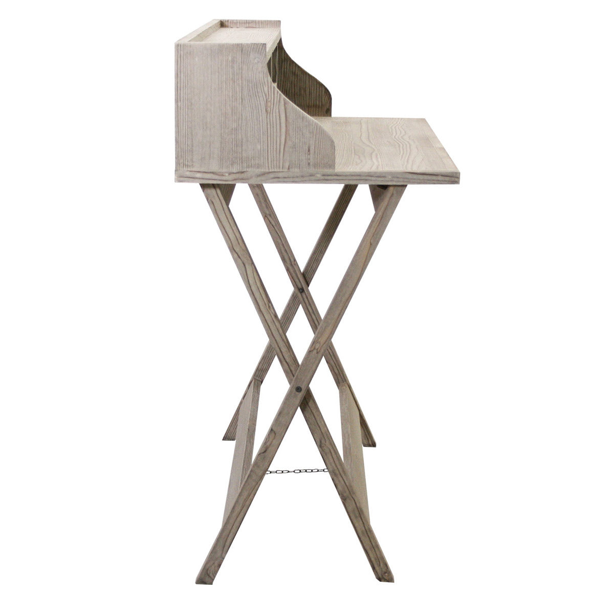 Scrittoio scrivania in legno di abete stile country cm 100x50x100h - immagine 2