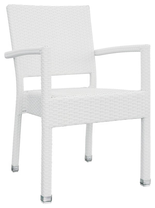 Set da 2 Poltroncina effetto rattan da giardino per esterno cm 47x45x87h - vari colori - immagine 2