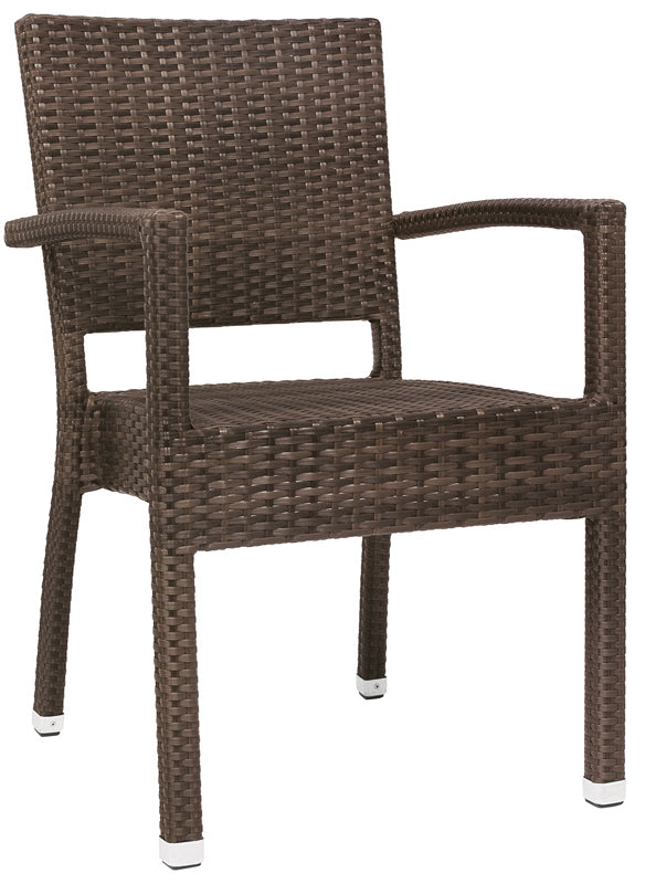 Set da 2 Poltroncina effetto rattan da giardino per esterno cm 47x45x87h - vari colori