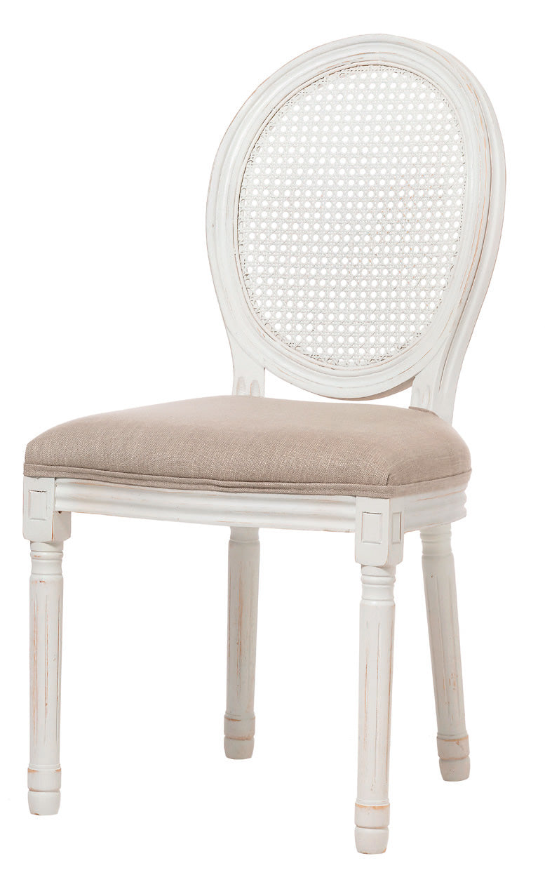 Sedia classica da salotto schienale tondo in legno cm 50x54x95h - vari colori - immagine 2