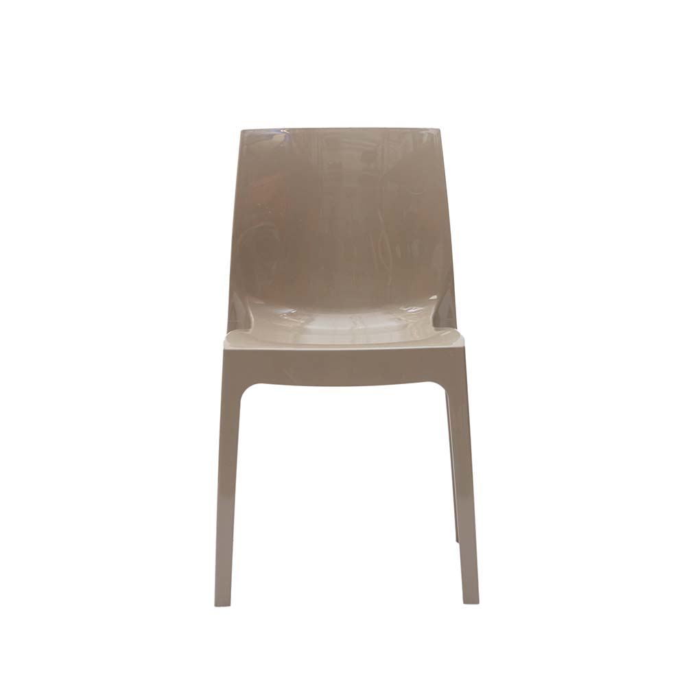 Falena - Set da 4 Sedia living moderna in polipropilene semilucido cm 43x51x81h - vari colori