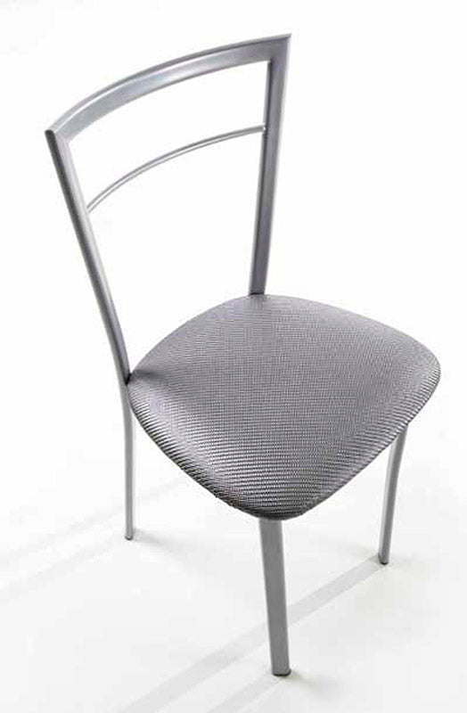 Nicole - Set da 4 Sedia living struttura in metallo seduta in ecopelle cm 39x48x83h - vari colori - immagine 2