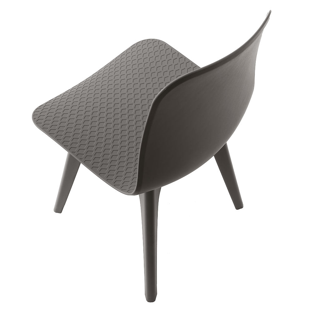 Set da 2 Sedia in polipropilene design moderno per interno e esterno - vari colori - immagine 2