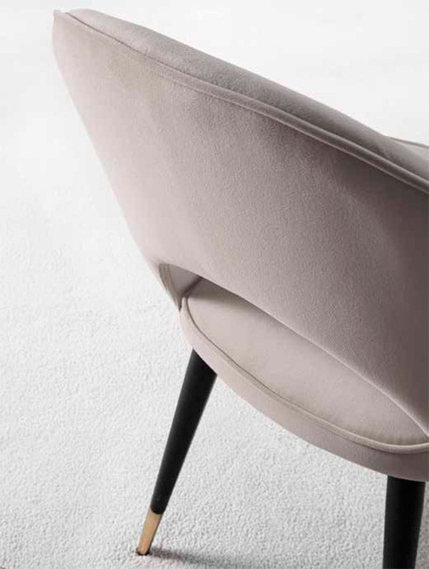 Opera - Set da 4 Sedia living in velluto antimacchia cm 51x62x86h - vari colori - immagine 2