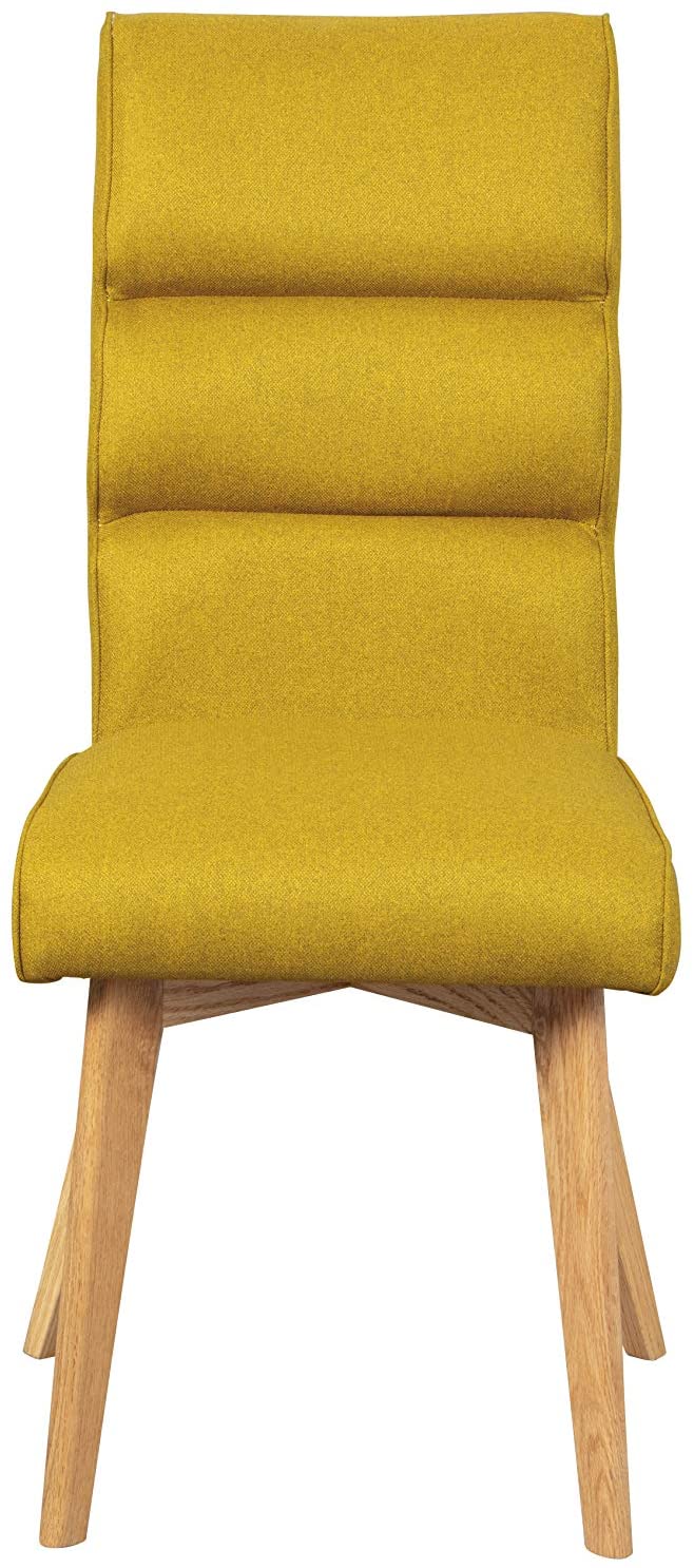 Adesta - Set da 2 Sedia living in legno imbottita con molle rivestita in tessuto cm 49x68x99h - vari colori - immagine 2