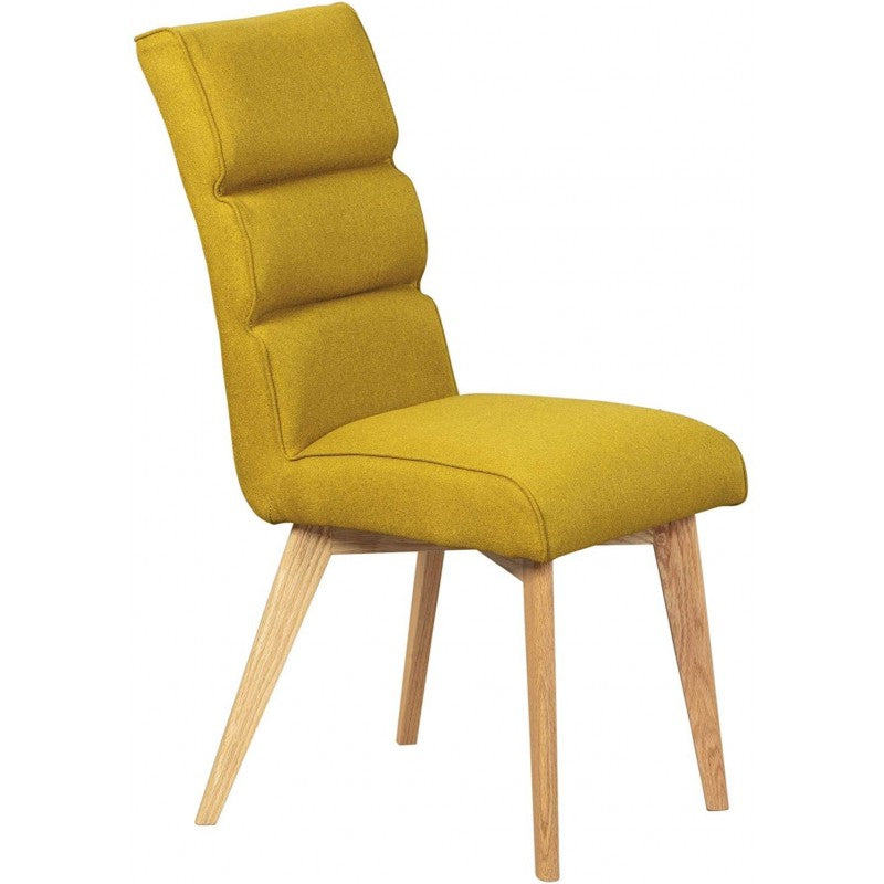 Adesta - Set da 2 Sedia living in legno imbottita con molle rivestita in tessuto cm 49x68x99h - vari colori