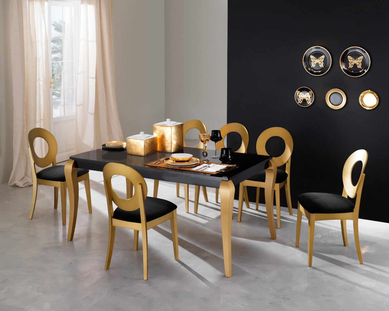 Impero - Tavolo allungabile Eurosedia design classico cm 170/230x90x77h - vari colori