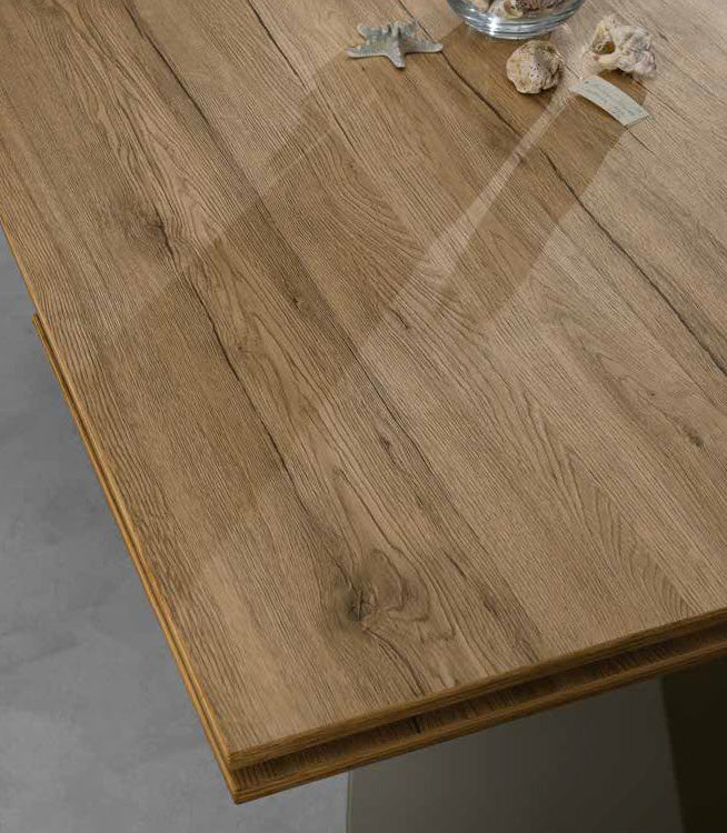 Pechino - Tavolo moderno allungabile Eurosedia gambe in metallo cm 180/280x100x77h - vari colori - immagine 2