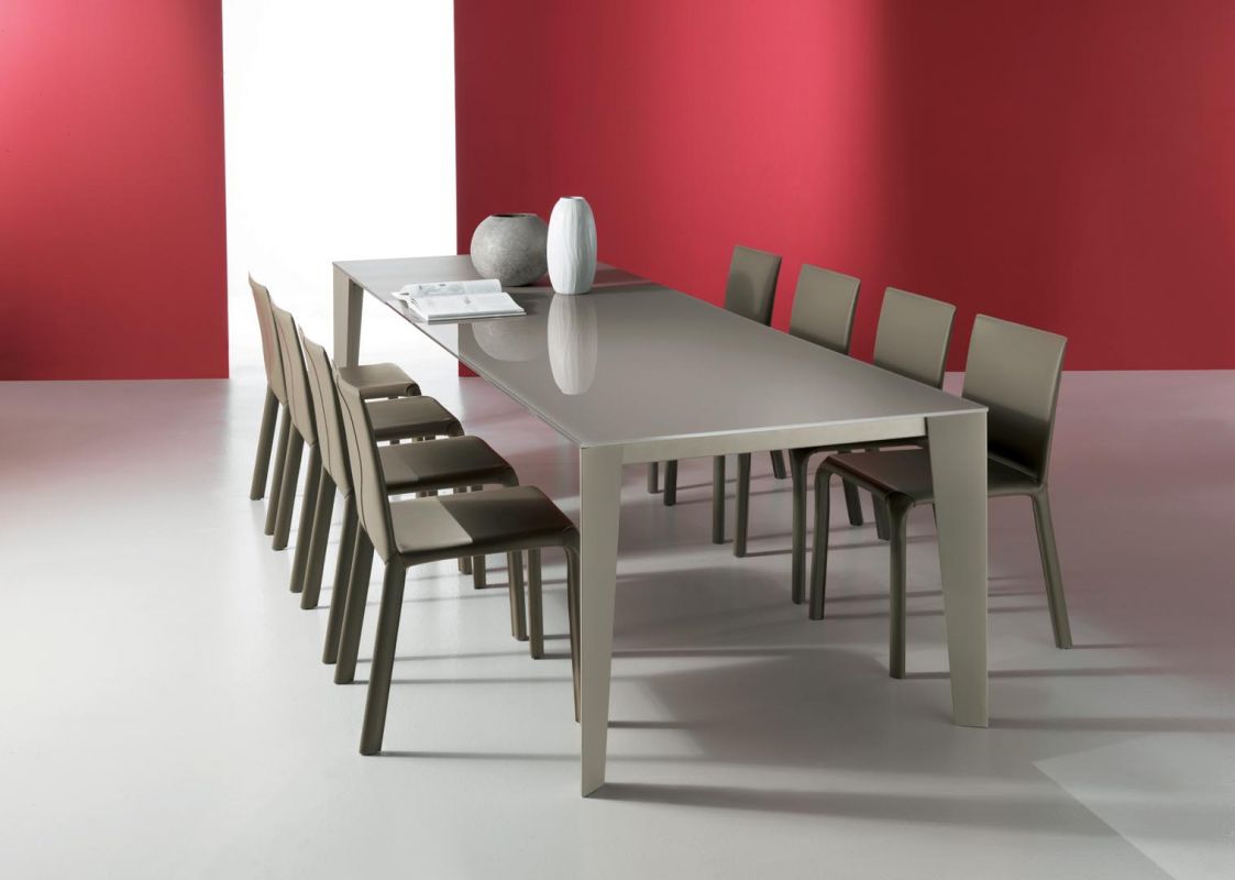 Cruz - Tavolo da pranzo moderno Bontempi per soggiorno cm 140/220x90x75h - vari colori