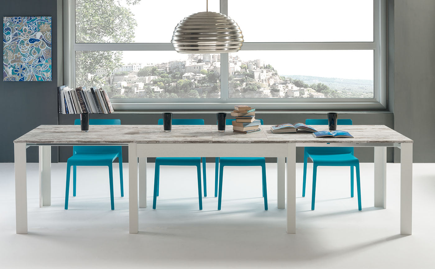 Boromir - Tavolo da pranzo allungabile in legno con 4 allunghe - vari modelli - immagine 2