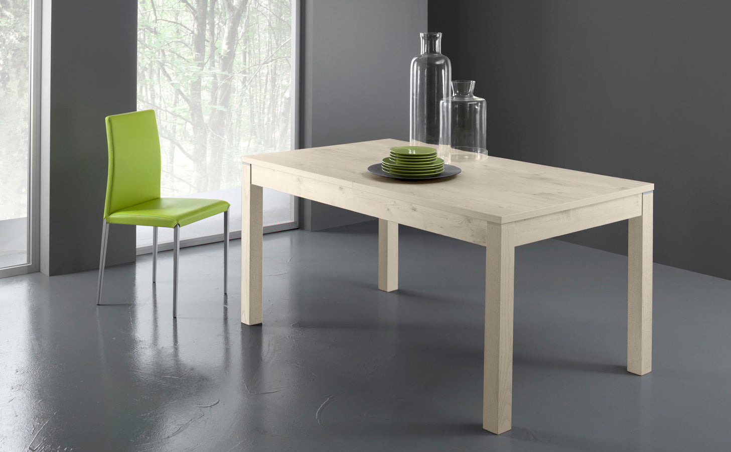 Nevada - Tavolo da pranzo allungabile Eurosedia in legno cm 130/200x85x78h - vari colori