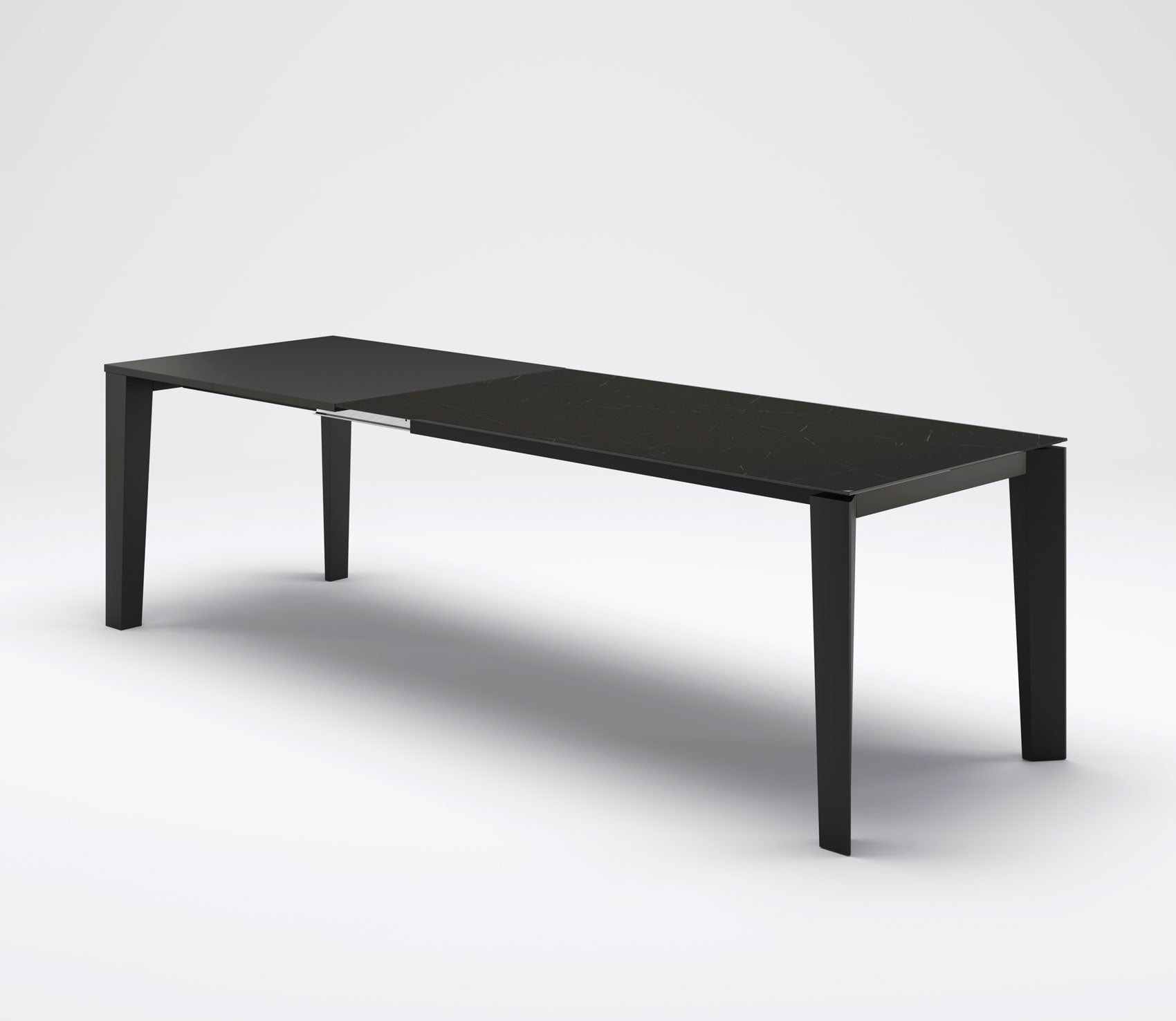 Aragon - Tavolo moderno per soggiorno gambe in legno piano vetro o ceramica - vari modelli