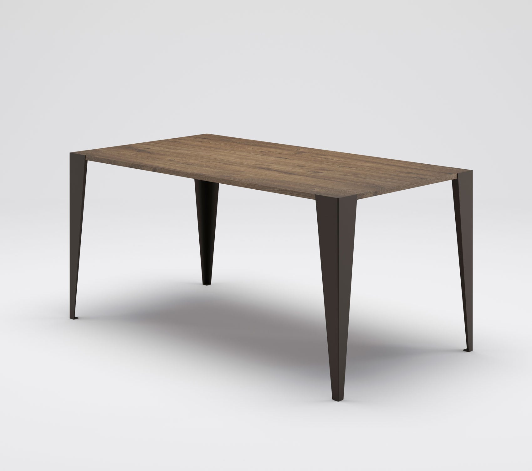 Lepanto - Tavolo industrial fisso piano in legno gambe in metallo - vari modelli - immagine 2