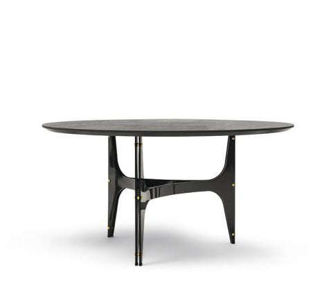 Universe tondo - Tavolo fisso design Bontempi rotondo base in acciaio cm Ø 150x75h - vari colori