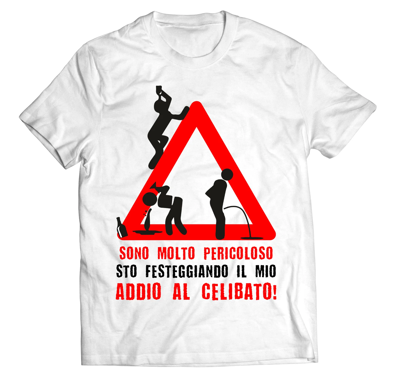 Pacchetto T-Shirt Magliette Addio al Celibato Siamo molto pericolosi stiamo festeggiando - immagine 3