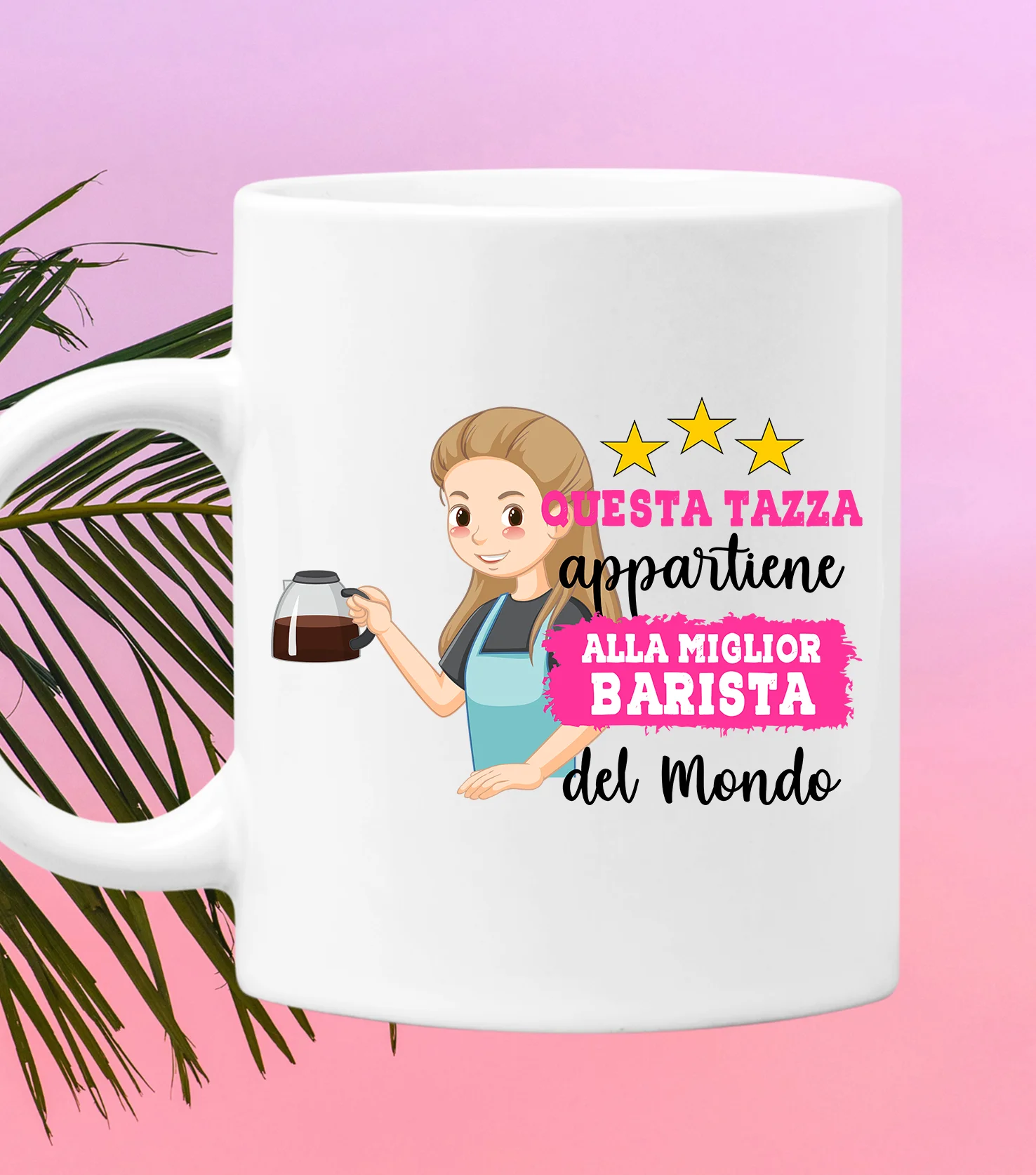 Tazza Barista Mestieri divertenti Questa tazza appartiene alla migliore al mondo Idea regalo - immagine 2