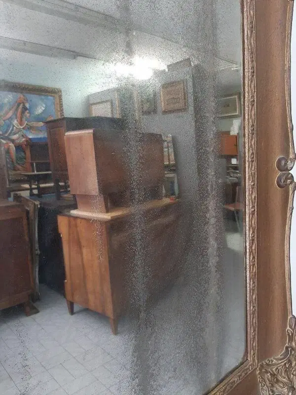 ANTICA GRANDE SPECCHIERA PERIODO IMPERO CARLO X SPECCHIO AL MERCURIO ORIGINALE - immagine 3