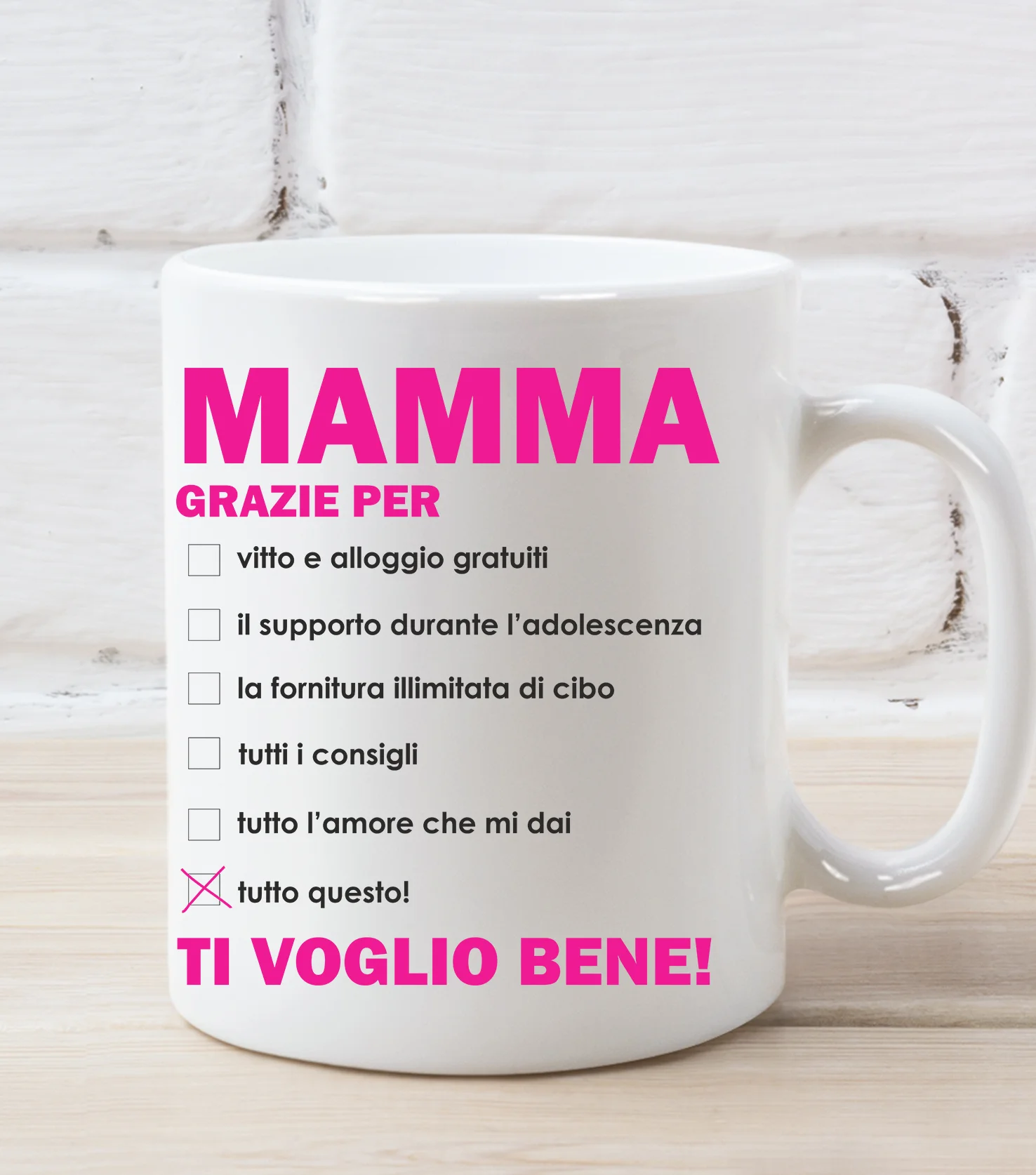 Tazza Mamma grazie per tutto questo! Regalo Mamma Festa della Mamma Mug in Ceramica - immagine 4