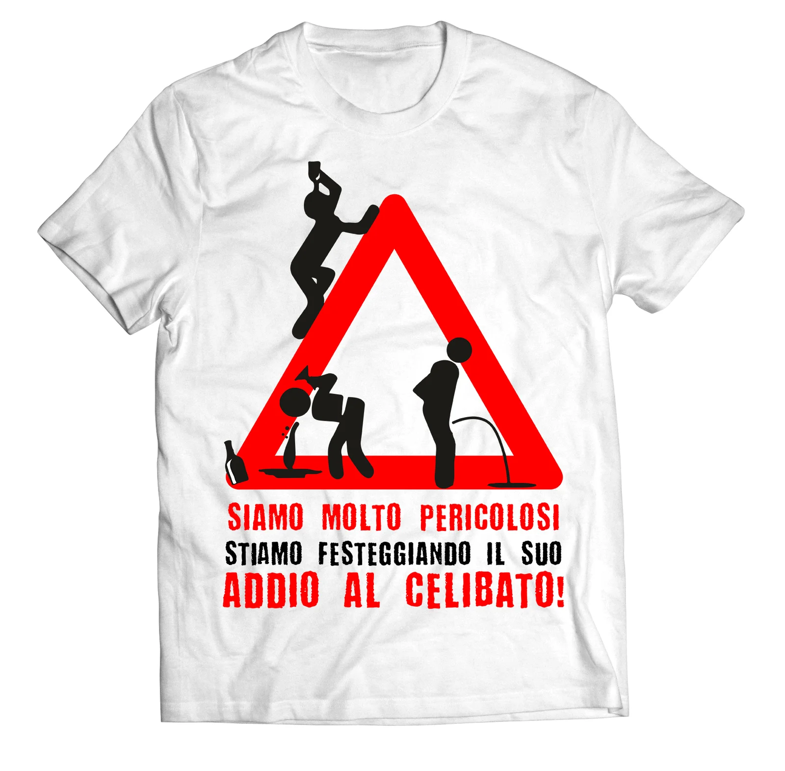 Pacchetto T-Shirt Magliette Addio al Celibato Siamo molto pericolosi stiamo festeggiando - immagine 4