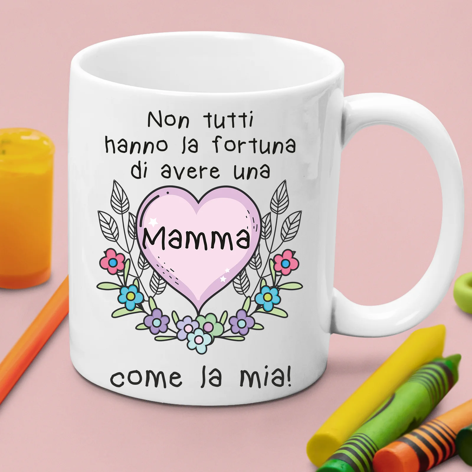 Tazza Mamma Non tutti hanno la fortuna di avere una mamma come la mia Mug 11OZ Idea Regalo Mamma - immagine 3
