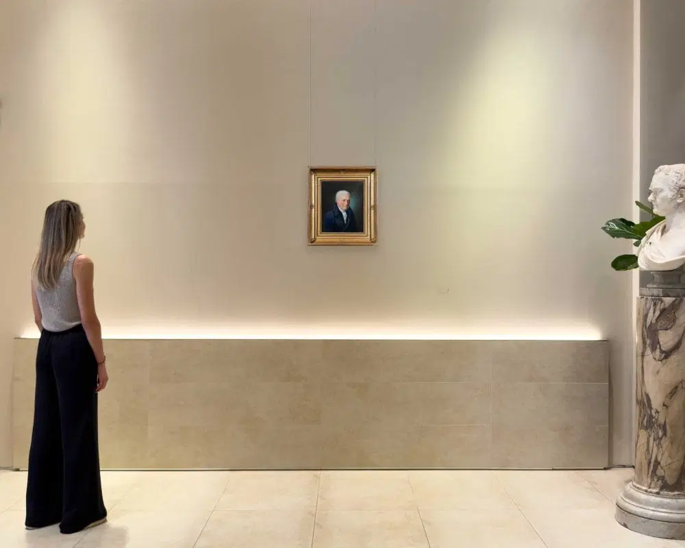 Pittore degli inizi del XIX secolo, “Ritratto di gentiluomo” - immagine 2