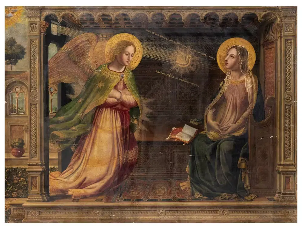 Anonimo italiano della fine del XIX secolo “L’Annunciazione a Maria”