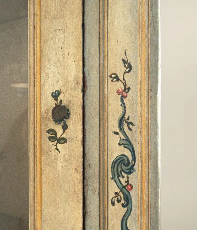 Grande angoliera in legno laccato Genova XVIII secolo - immagine 4