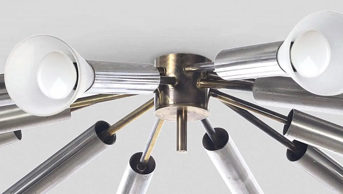 Reggiani, lampada a plafone, Italia, anni ’60 - immagine 3