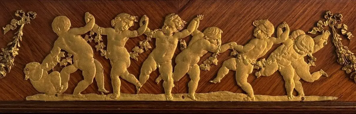 Vetrina impiallacciata in bois de rose Francia fine XIX inizi del XX secolo - immagine 2