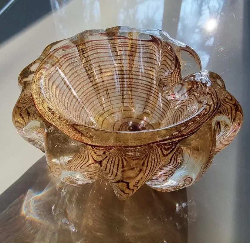 Ercole Barovier Posacenere in Vetro serie i Zebrati Murano 1940 - immagine 4