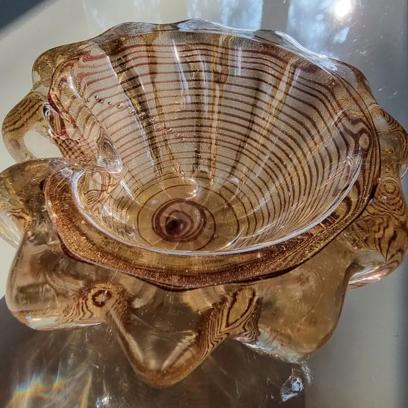 Ercole Barovier Posacenere in Vetro serie i Zebrati Murano 1940 - immagine 5