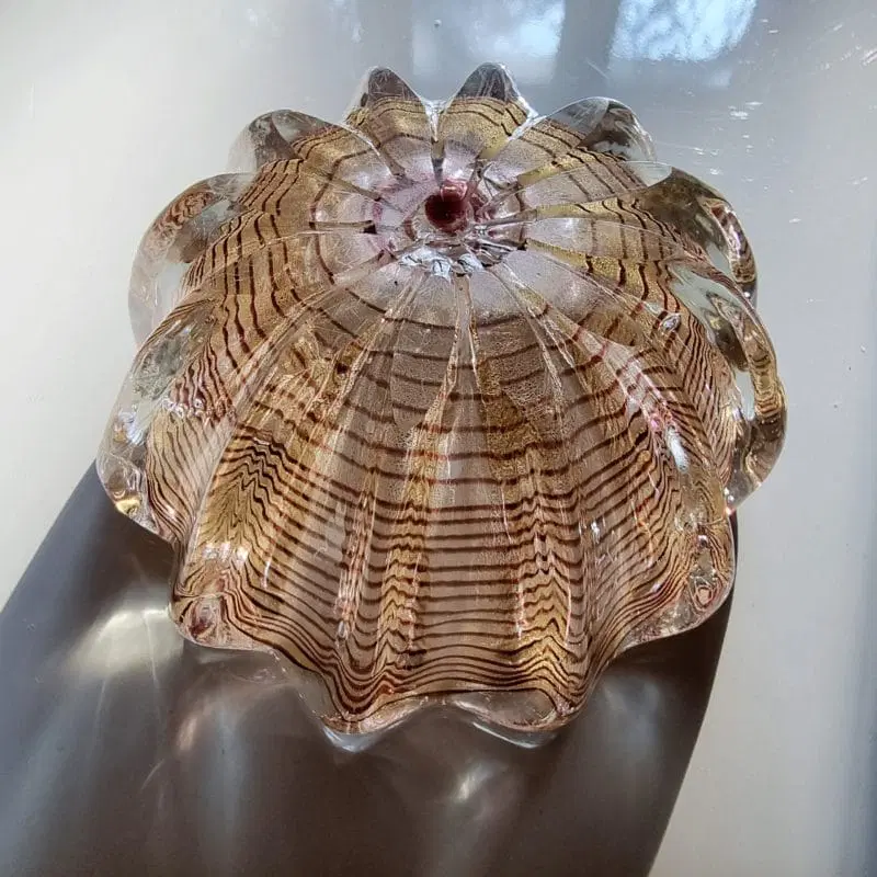 Ercole Barovier Posacenere in Vetro serie i Zebrati Murano 1940 - immagine 2