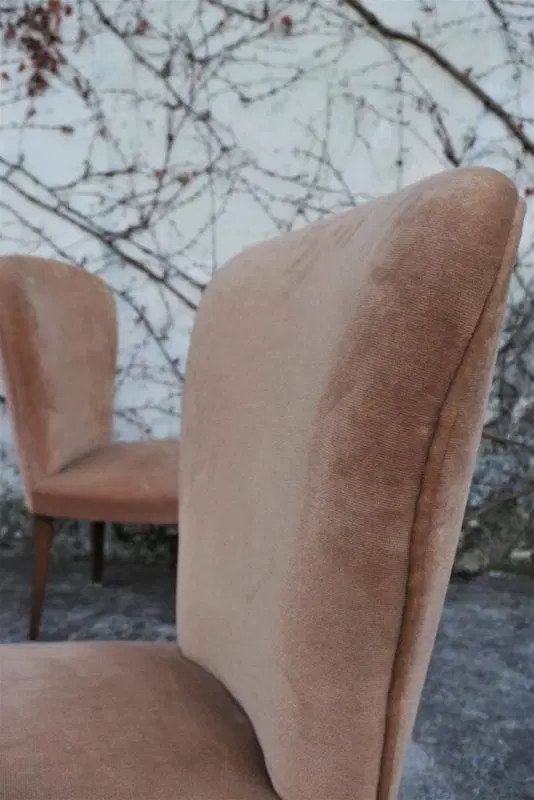 Poltrone in velluto, anni 1950, Set di 2 - immagine 7